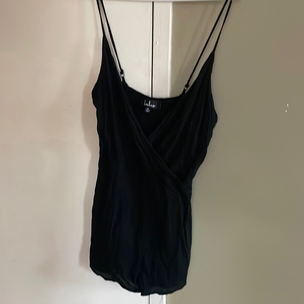 Very comfortable black romper from Lulu's